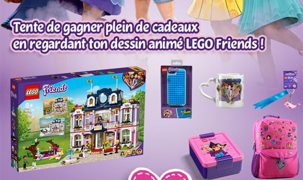 Jeu Gulli : 21 lots  de 7 à 15 cadeaux LEGO Friends à gagner