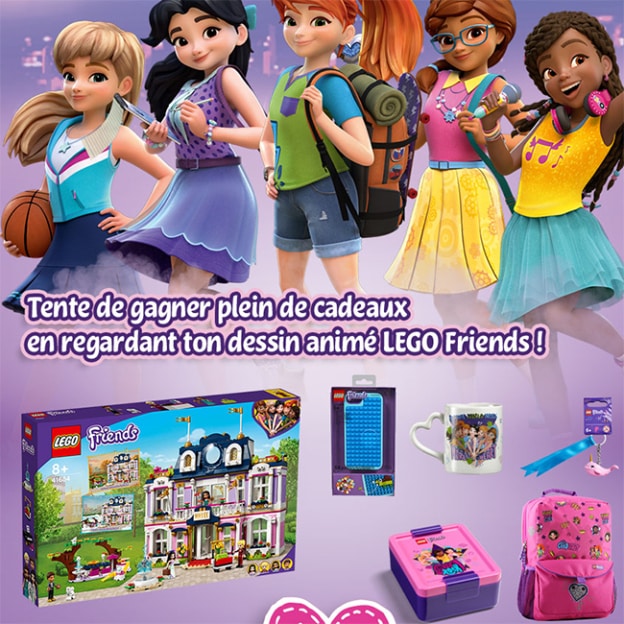 Jeu Gulli : 21 lots  de 7 à 15 cadeaux LEGO Friends à gagner