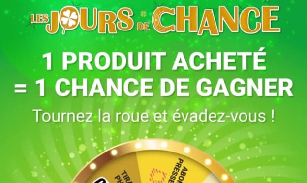 cadeaux à gagner au jeu Jours de chance de Casino