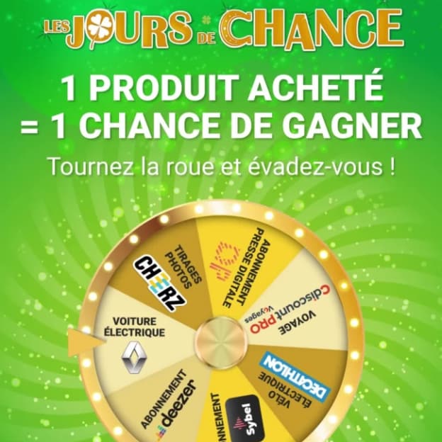 cadeaux à gagner au jeu Jours de chance de Casino