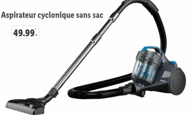 Lidl : Aspirateur cyclonique sans sac pas cher