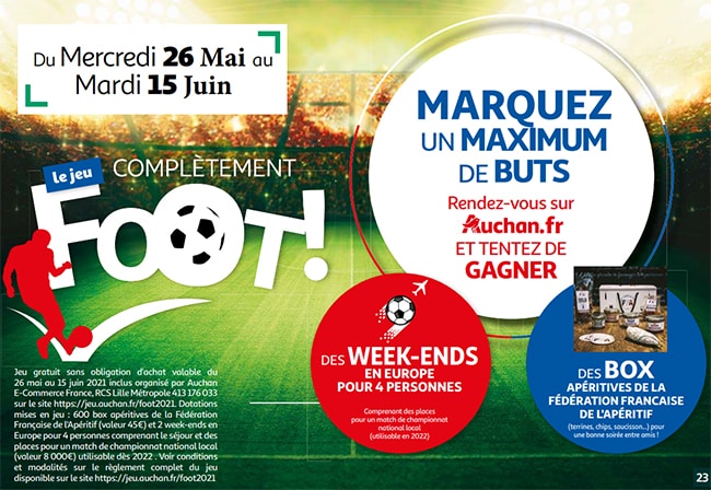 Gagnez un week-end en Europe ou une box Apéritive avec le concours foot d'uchan