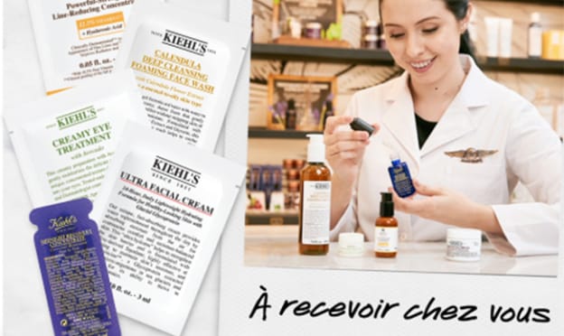 Recevez 5 échantillons gratuits Kiehl’s pour une peau saine