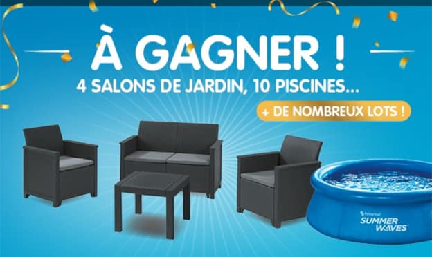 Jeu Babou : 55 cadeaux d’extérieur (dont 10 piscines) à gagner