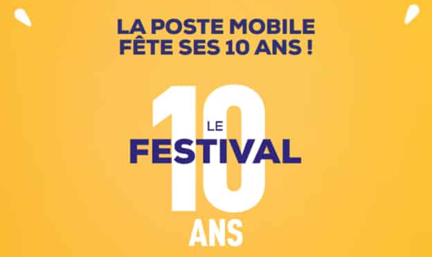 Jeu 10 ans La Poste Mobile : cadeaux à gagner