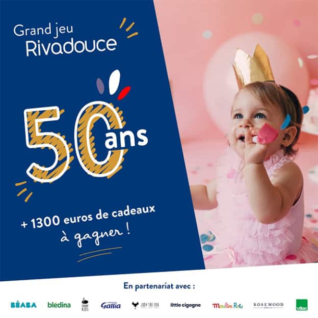 Jeu Rivadouce : + de 1300€ cadeaux pour bébés à gagner