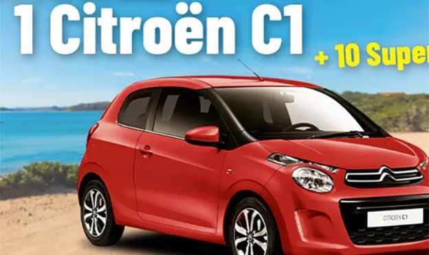 Jeu Atlas For Men : Voiture Citroën C1 et cadeaux à gagner