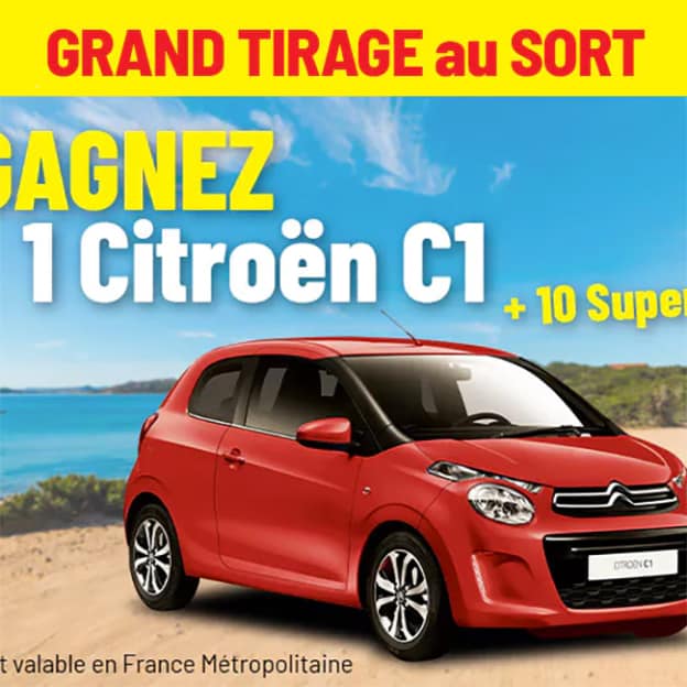 Jeu Atlas For Men : Voiture Citroën C1 et cadeaux à gagner