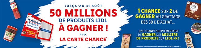 Jeu La Carte Chance de Lidl