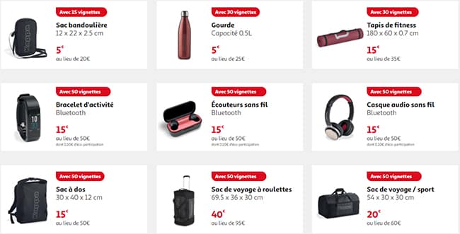 les 9 produits Kappa éligibles à l'offre fidélité d'Auchan