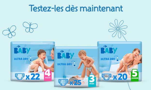 Test Carrefour Baby : Couches Ultra Dry gratuites