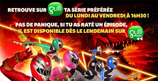 Remportez un lot Power Rangers avec Gulli