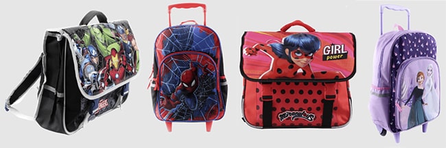 Sacs d’école Reine des Neige, Miraculous, Avengers ou Spider-man à petit prix chez Aldi