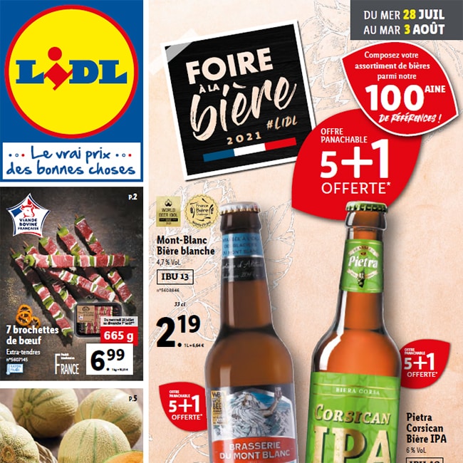 catalogue foire a la biere lidl du 28 juillet au 3 aout 2021
