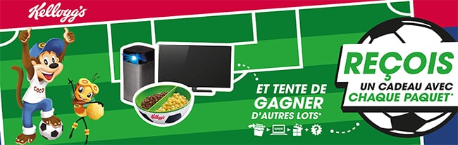 Gagnez des cadeaux avec le jeu Kellogg’s