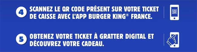 jouer avec mon QR code sur l'appli gratuite Burger King France