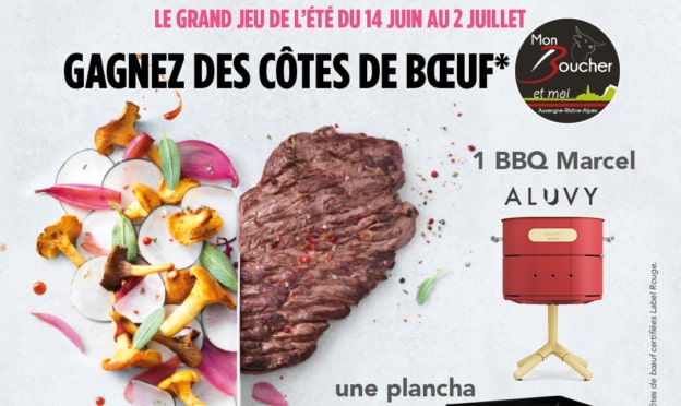 Jeu Mon Boucher & moi : côtes de bœuf, BBQ et plancha à gagner