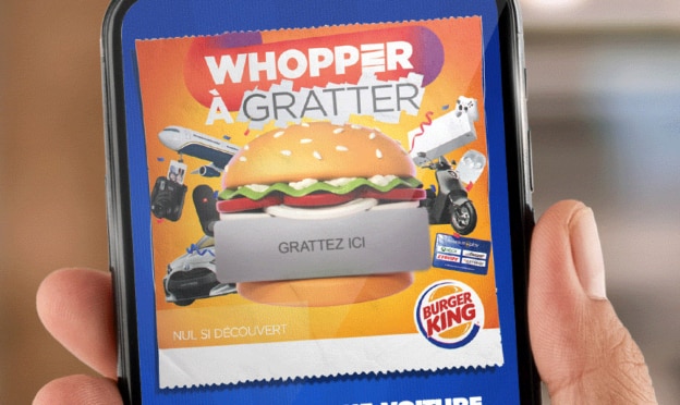 Jeu Whopper à gratter Burger King