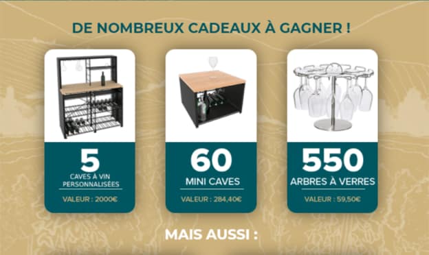 Jeu L’Atelier du vin Carrefour : cadeaux à gagner