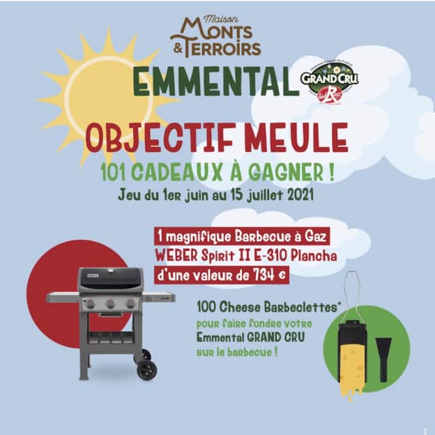 Jeu Monts&Terroirs : BBQ Weber et Cheese Barbeclettes