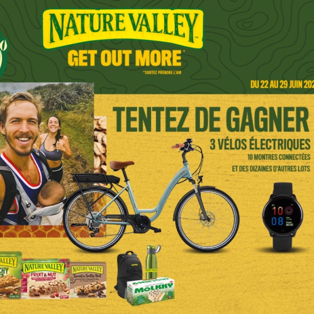 Jeu Nature Valley : Vélos électriques et cadeaux à gagner