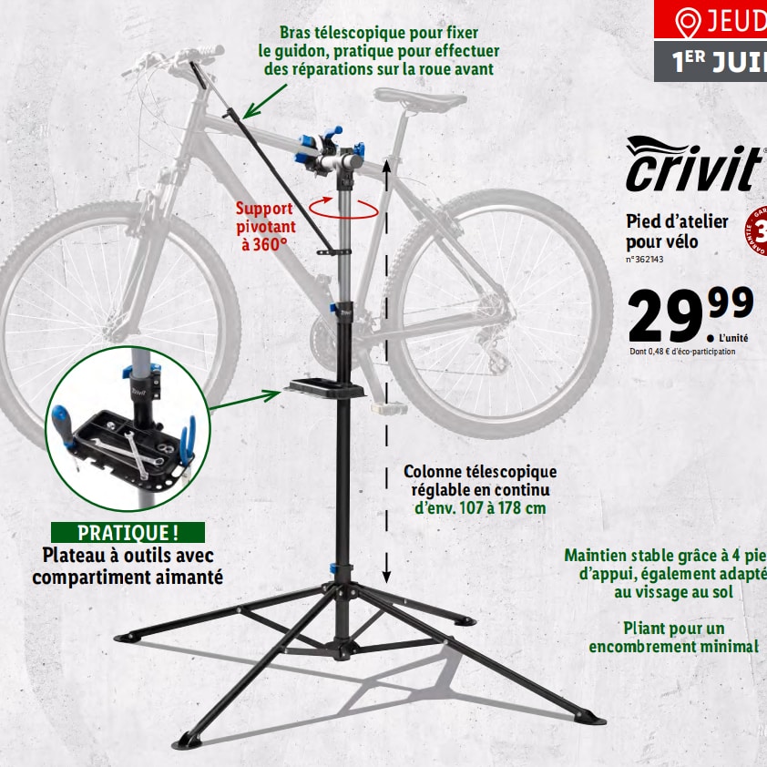 Trepied velo lidl online
