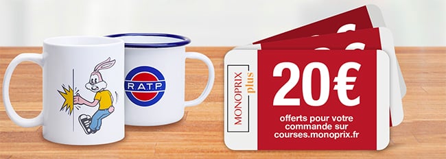 Tentez de gagner un mug ou une réduction Monoprix avec maRATP