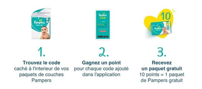 Echangez vos points pour des couches offertes ou des bons de réduction