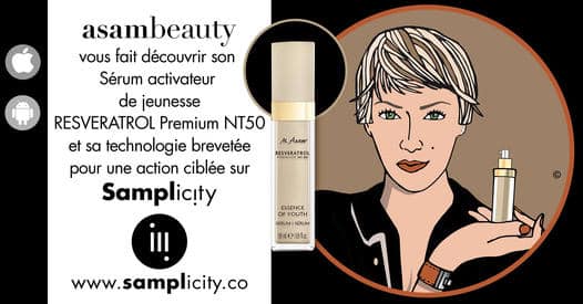 Recevez gratuitement un échantillon du sérum lissant Resveratrol Premium NT50 Asambeauty