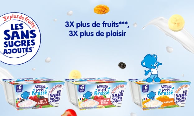 Test Nestlé : Packs P’tit Brassé sans sucre ajoutés gratuits