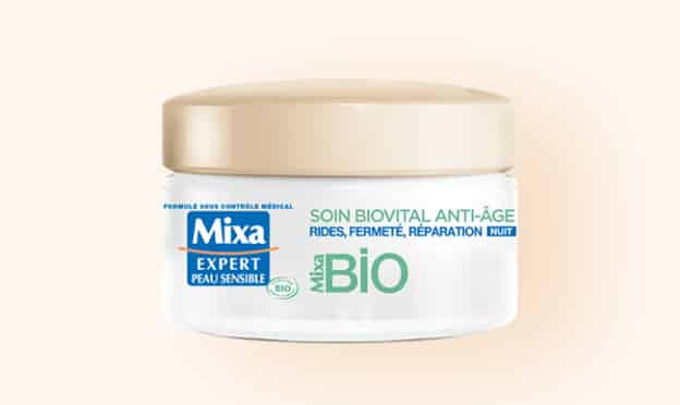Test Mixa Bio : 750 soins Biovital anti-âge nuit gratuits