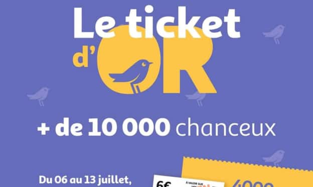 Jeu Auchan Ticket d’Or sur jeu.auchan.fr/ticketdor