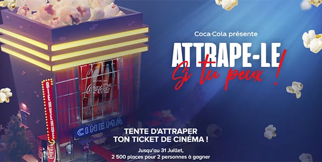 Tentez de gagner des Ciné-Chèques avec Coca-Cola