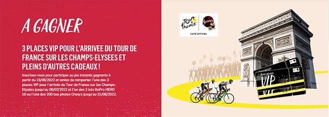 Les cadeaux à gagner au jeu Senseo Tour de France