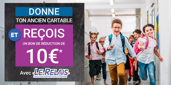 Obtenez un bon de 10€ d’achat en rapportant un cartable chez Casino