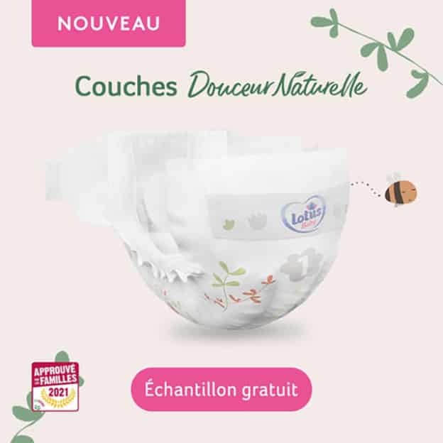 Echantillons Lotus Baby : Couches Douceur Naturelle