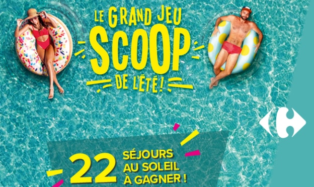 Grand jeu Scoop de l'été Carrefour : séjours et cartes cadeaux à gagner