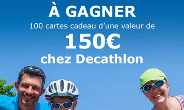 Jeu Envie de plus : 100 cartes cadeaux Decathlon de 150€