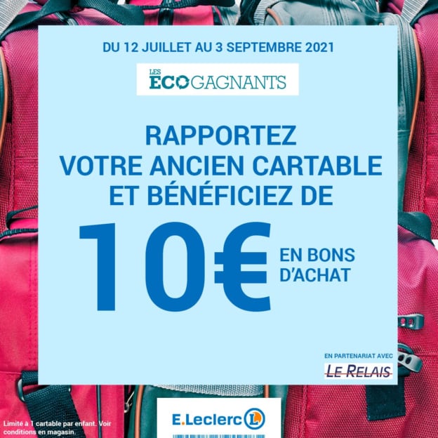 dos cartable leclerc 2020 reprise