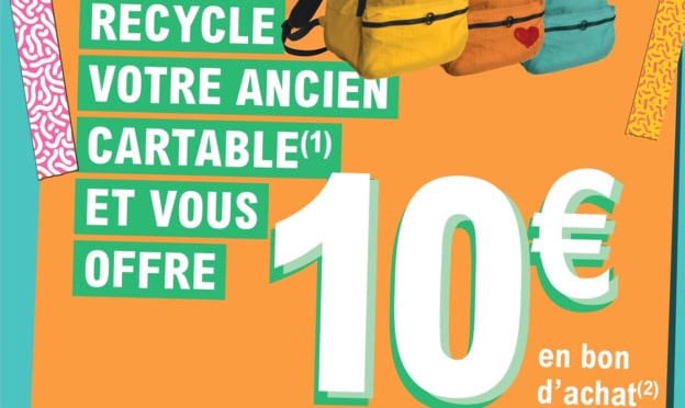 Reprise cartable Leclerc : Bénéficier de 10€ en bon