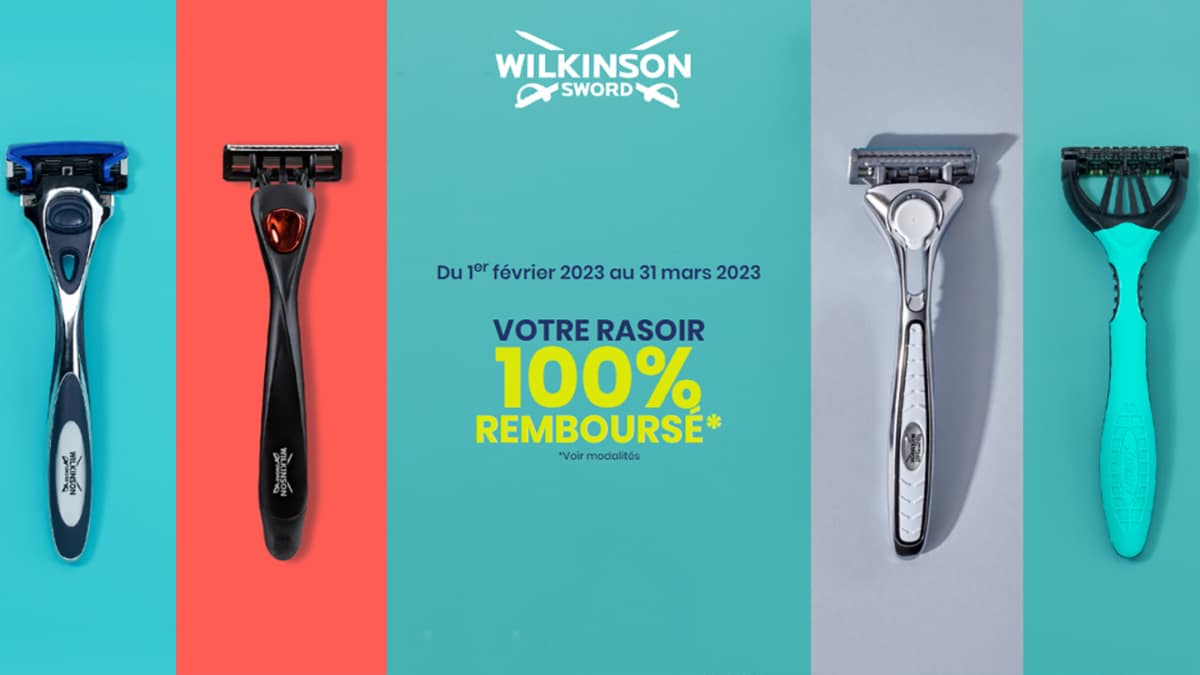 ODR Wilkinson : rasoir gratuit car remboursé