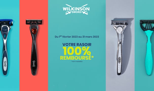 ODR Wilkinson : rasoir gratuit car remboursé