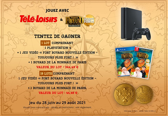 Tentez de remporter une console PlayStation 4 et/ou un jeu Fort Boyard