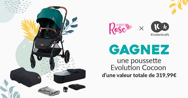 Tentez de remporter une poussette Kinderkraft avec La Boîte Rose