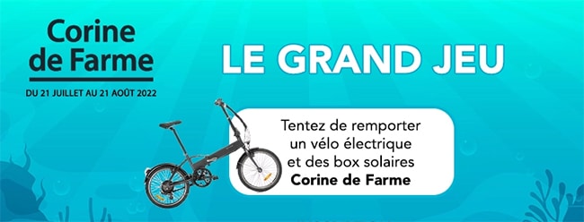 Tentez de gagner un vélo ainsi qu’une panoplie de soins Corine de Farme