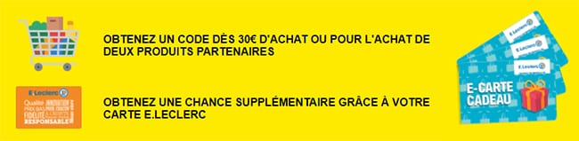 Comment obtenir un code unique Grand Jeu Leclerc ?