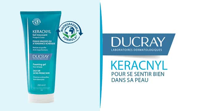 Testez gratuitement le gel moussant Keracnyl Ducray avec Sampleo