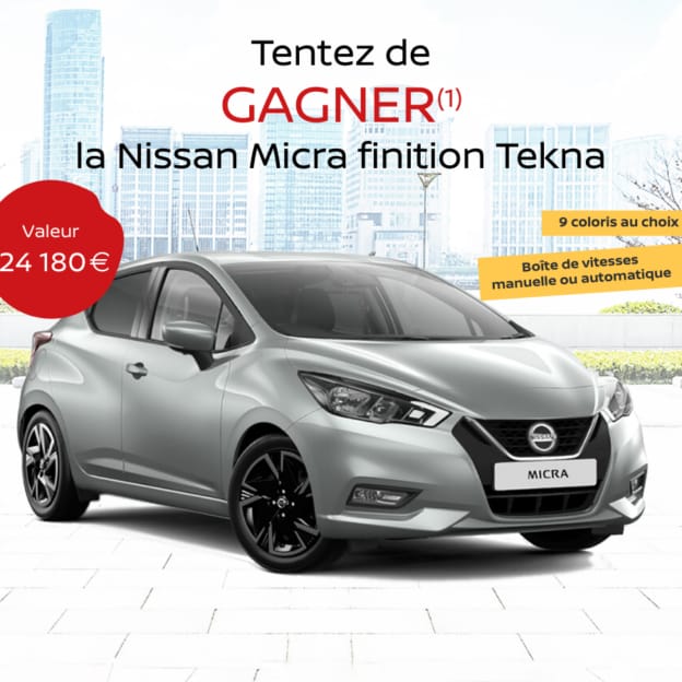 Jeu Blancheporte : Nissan Micra à gagner