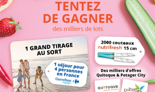 Jeu Nutrifresh Carrefour : séjour et cadeaux à gagner