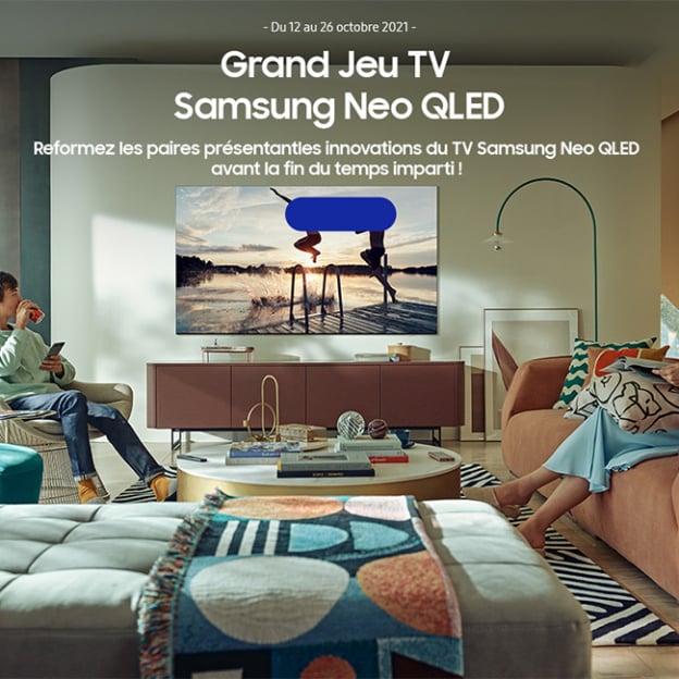 Jeu Samsung : TV Neo QLED 163cm et barre de son à gagner